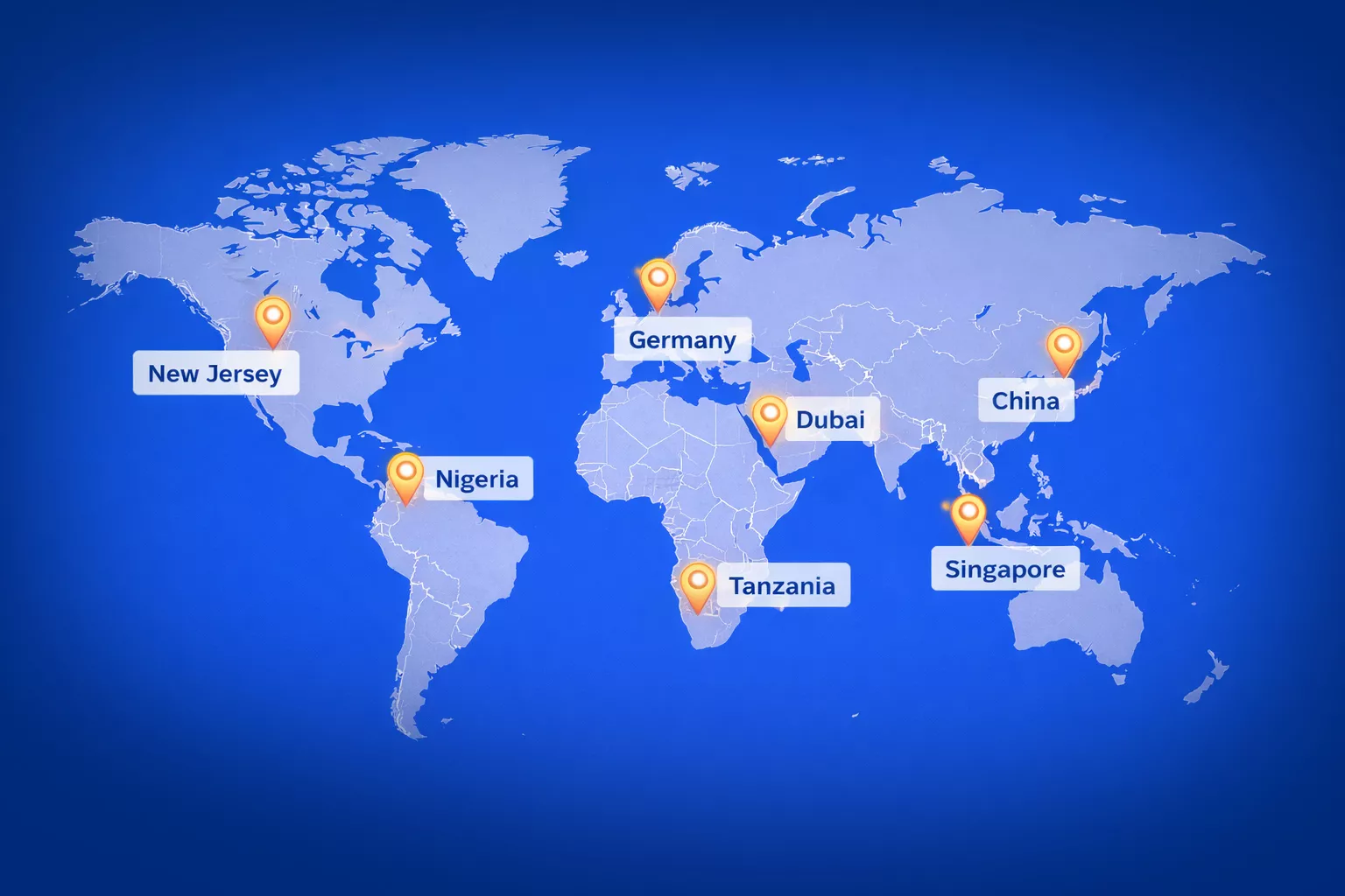 Abhi Realty Global Presence Map